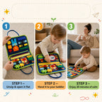 The Doolo Busy Board™ — Soft Activity Pages